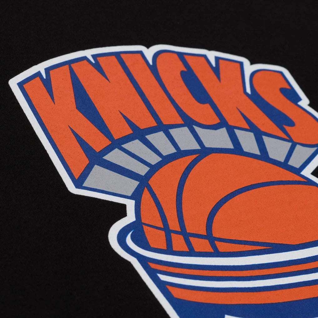 Men's Mitchell & Ness New York Knicks Black Hardwood Classics Coffee T-Shirt Black ss21716-blk