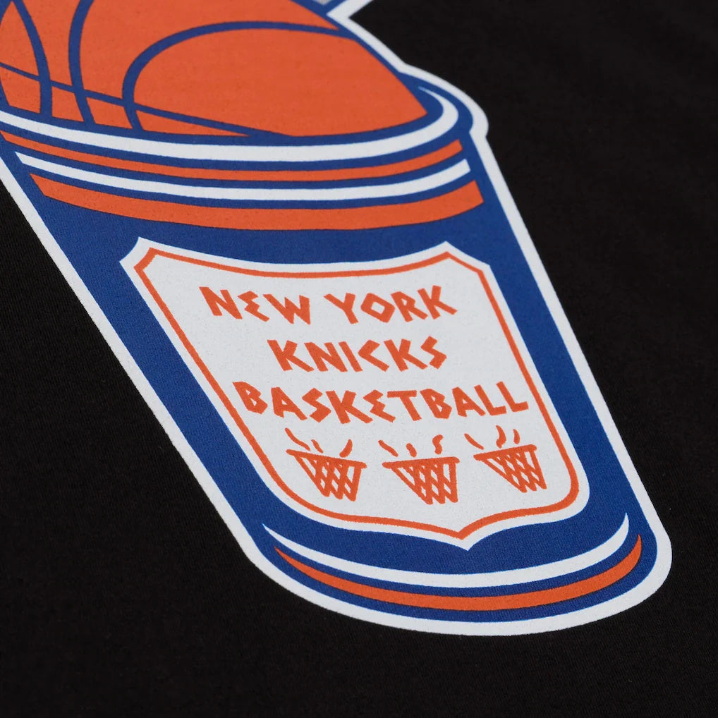 Men's Mitchell & Ness New York Knicks Black Hardwood Classics Coffee T-Shirt Black ss21716-blk