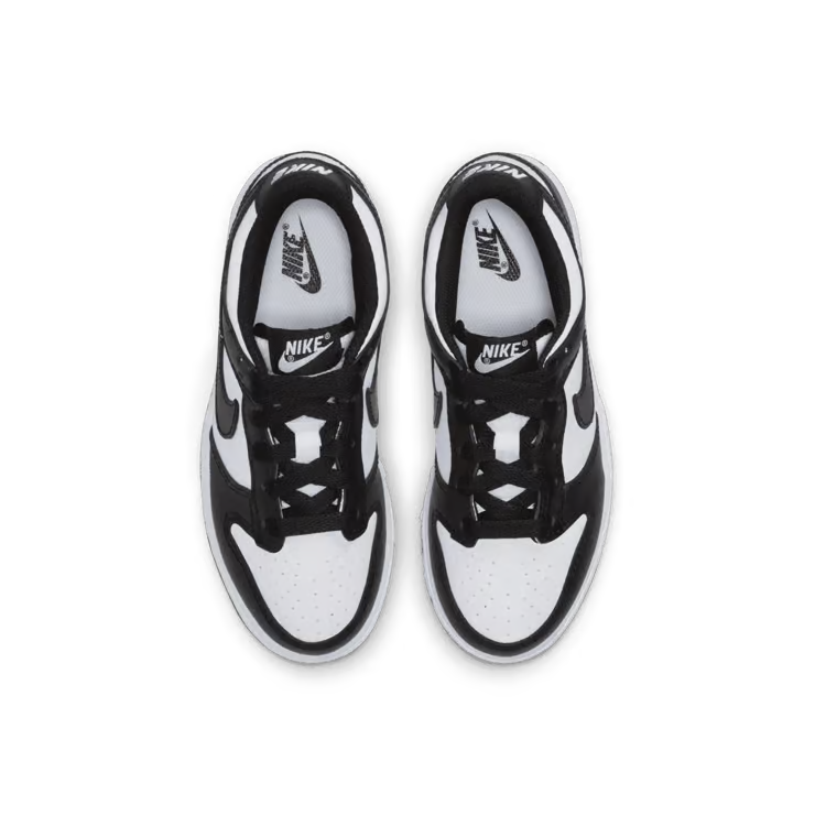 Little Kid's Nike Dunk Low Panda White/White/Black CW1588-100