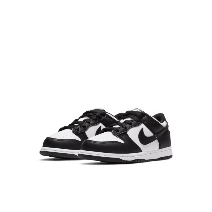 Little Kid's Nike Dunk Low Panda White/White/Black CW1588-100