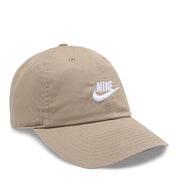 Unisex Nike Club Unstructured Futura Wash Cap - Lt Khaki/White