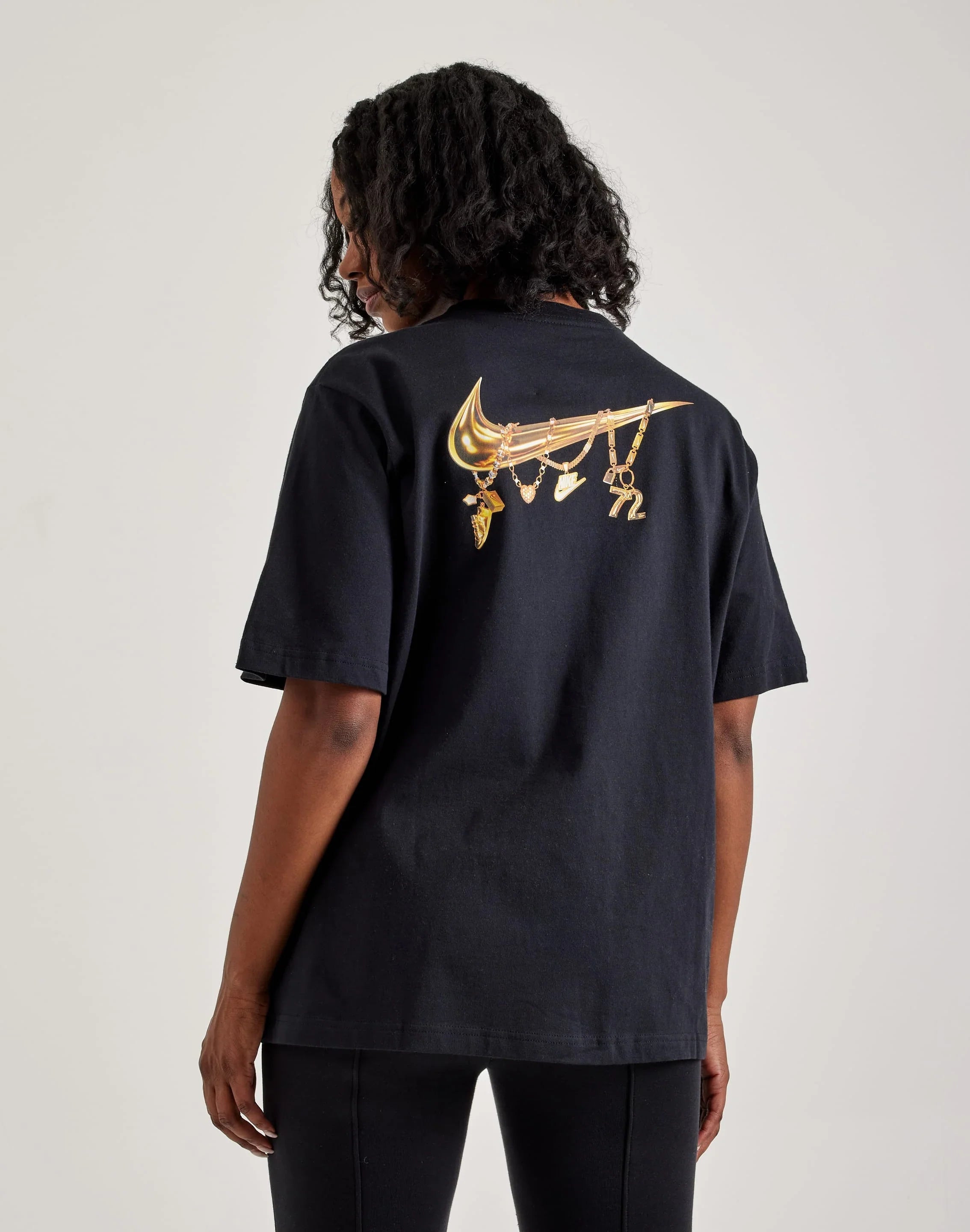Women's Nike Sportswear Loose Graphic T-Shirt Black HF0777-010