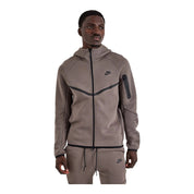 Men's Nike Tech Fleece Windrunner Full-Zip Hoodie - Cave Stone/Black