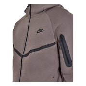Men's Nike Tech Fleece Windrunner Full-Zip Hoodie - Cave Stone/Black