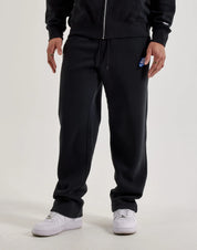 Men's Nike Sportswear Club Fleece Open-Hem Pants - Black White Blue