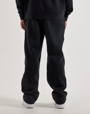 Men's Nike Sportswear Club Fleece Open-Hem Pants - Black White Blue