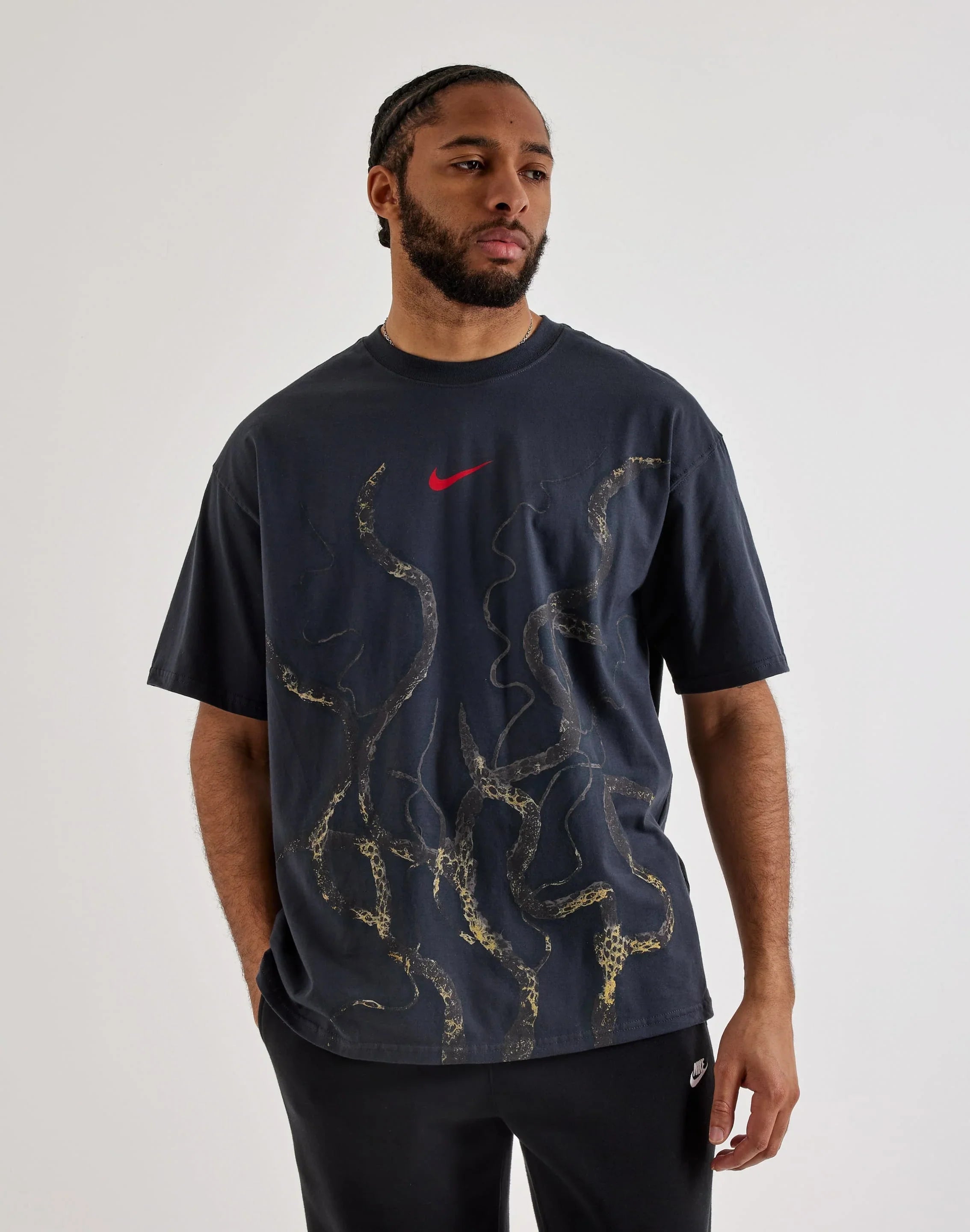 Men's Nike Sportswear Stranger Things Max90 T-Shirt - Off Noir/University Red