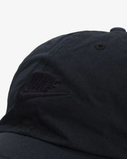 Unisex Nike Club Unstructured Futura Wash Cap - Black