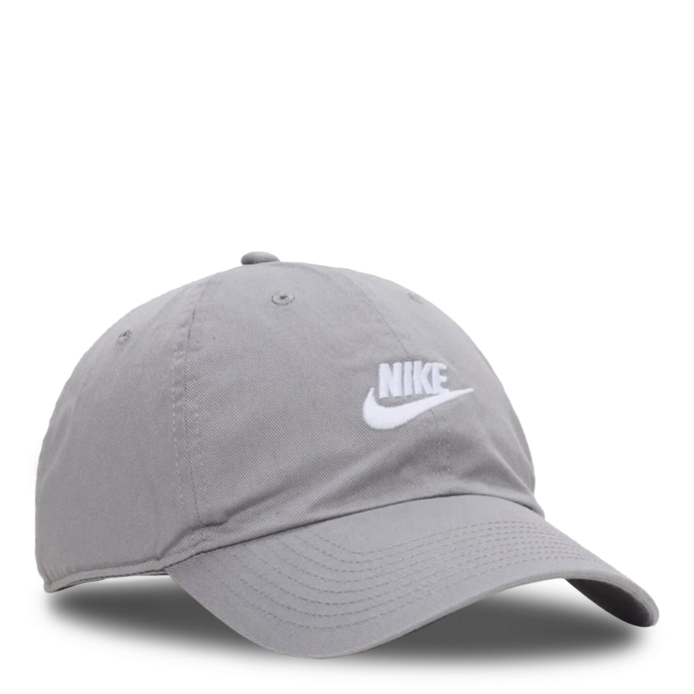 Unisex Nike Club Unstructured Futura Wash Cap- Particle Grey/White