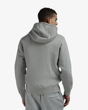 Men's Nike Club Full-Zip Fleece Hoodie -Dark Grey Heather/Light Smoke Grey/White