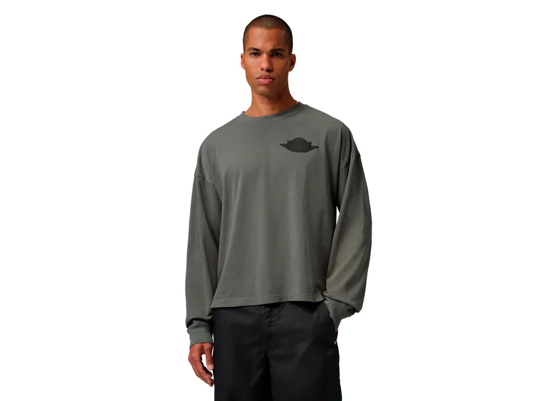 Men's Air Jordan Wings Long Sleeve T-Shirt - River Rock