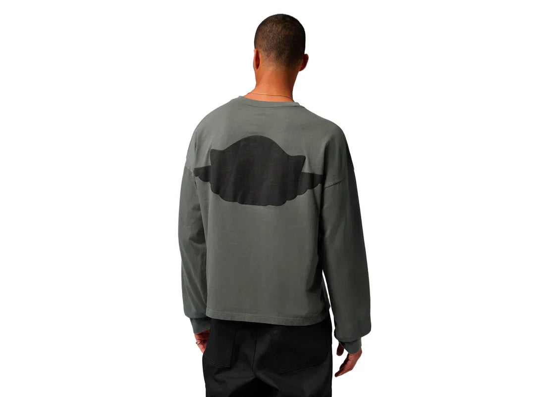 Men's Air Jordan Wings Long Sleeve T-Shirt - River Rock