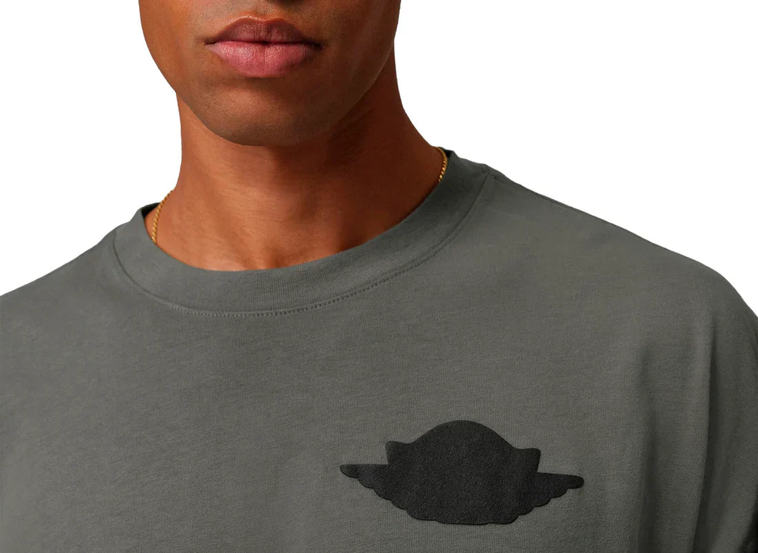 Men's Air Jordan Wings Long Sleeve T-Shirt - River Rock