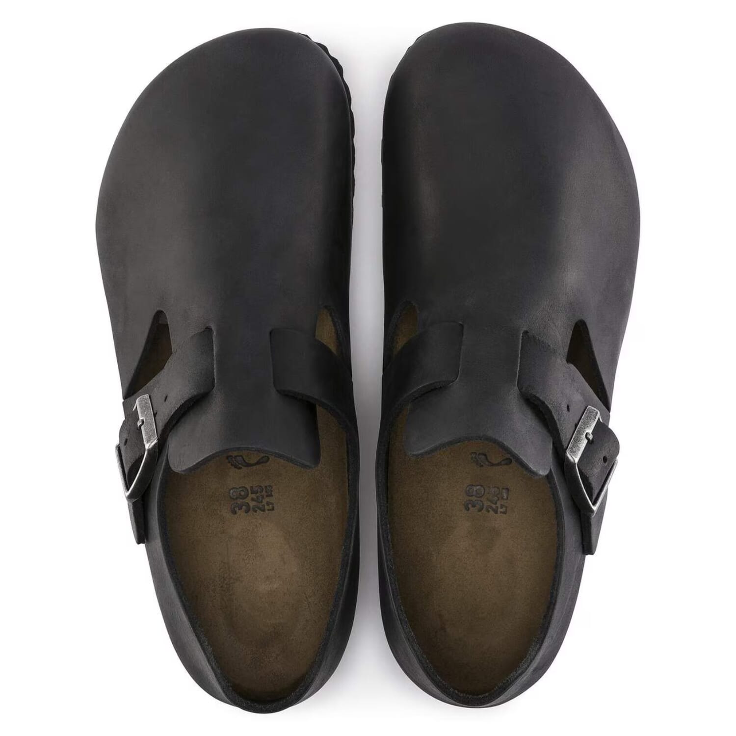 Birkenstock London BS Black Oiled Leather  166541 Men's Size 8
