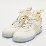 Nike - Air White Leather And Nylon Force 1 Gore Tex High Winter Gtx Phantom Sneakers