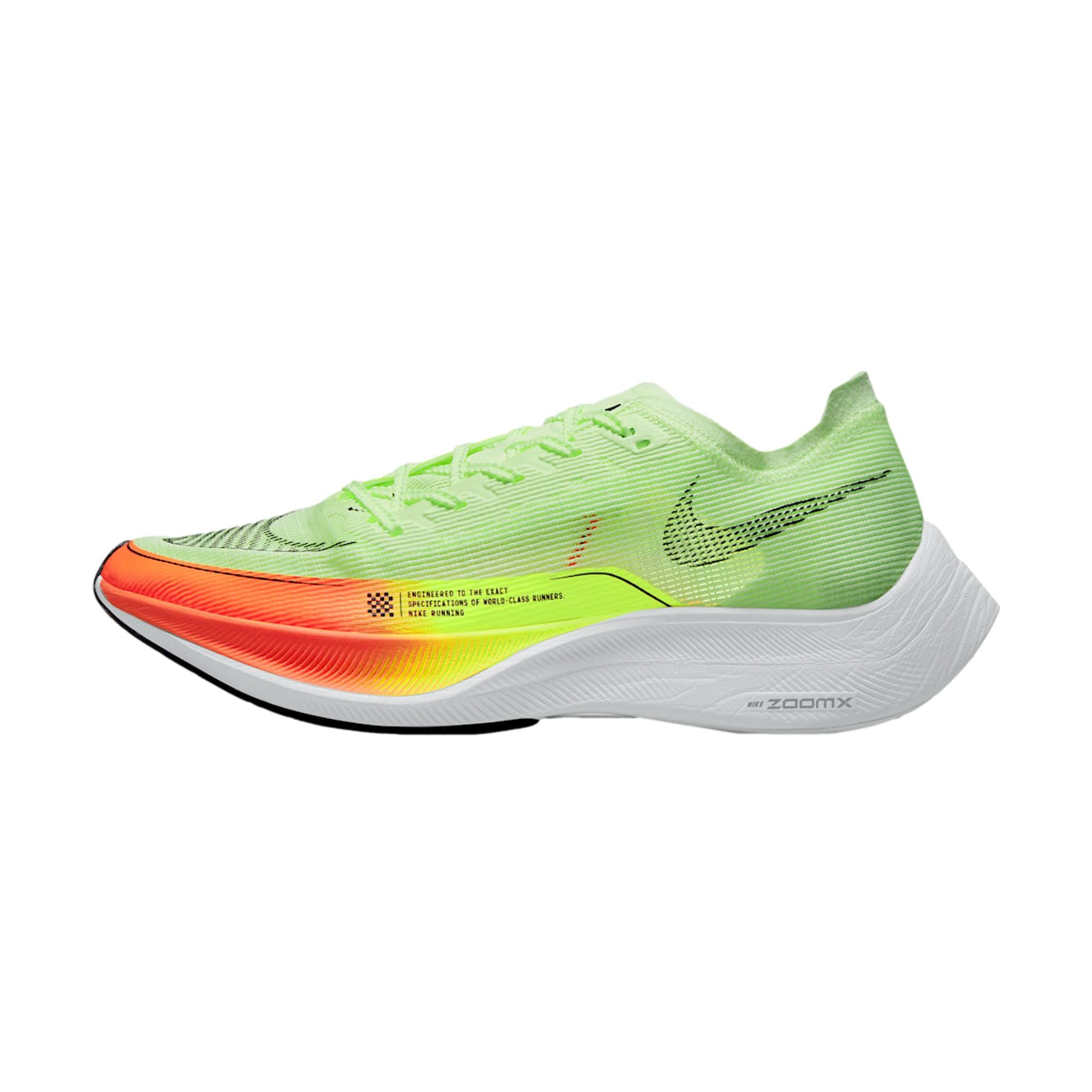 Nike ZoomX Vaporfly Next% 2 Barely Volt / Black - Hyper Orange  CU4111-700 Men's