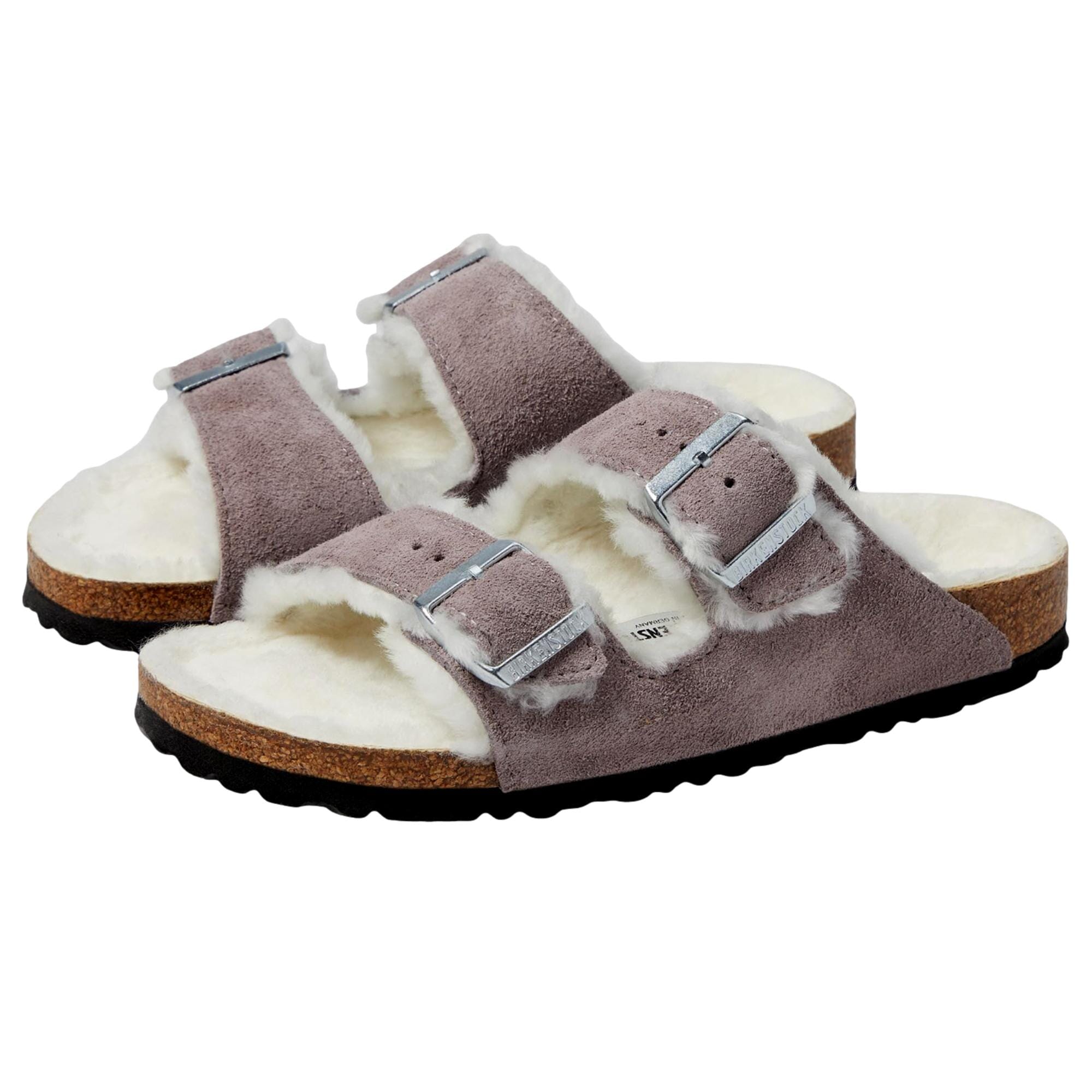 Birkenstock Arizona Shearling Sandals Faded Purple  1028062 Women's