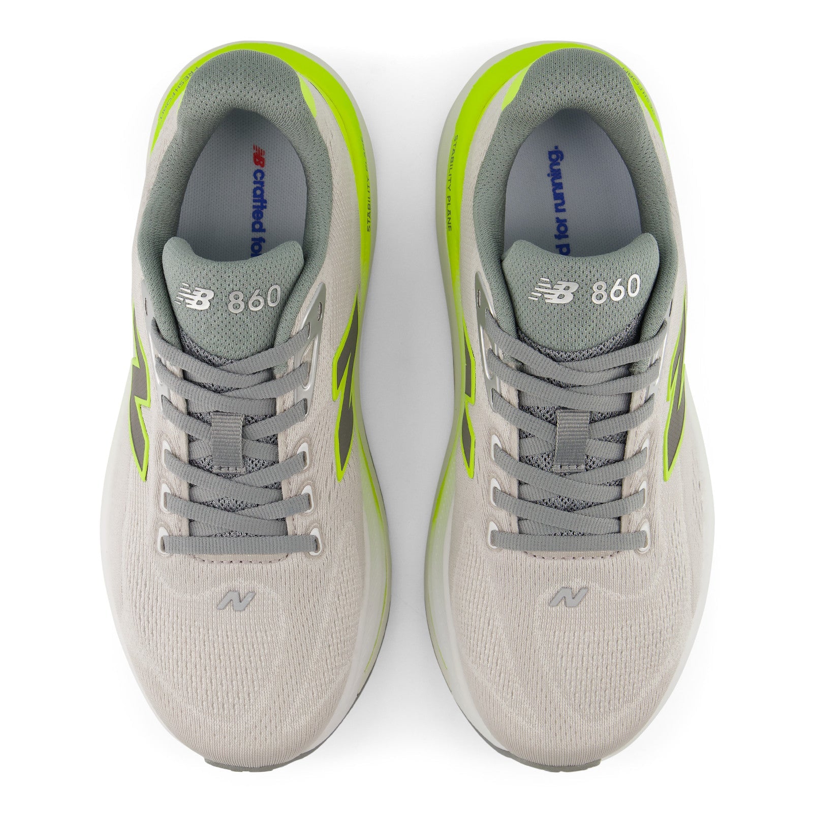 Women's Fresh Foam X 860 v15 (3FL - Grey Matter/Alkaline Green)
