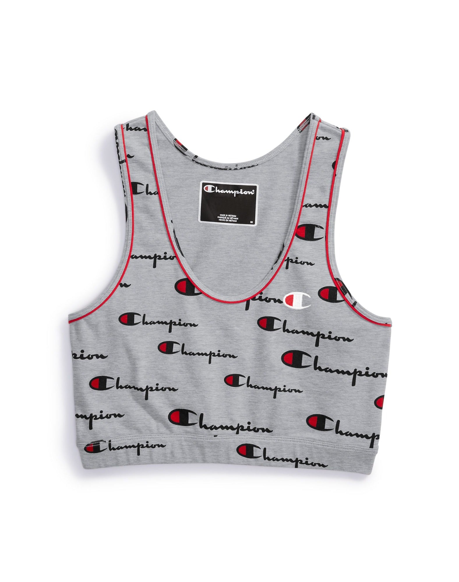 Champion Women's Life Everyday All Over Logo Crop Top