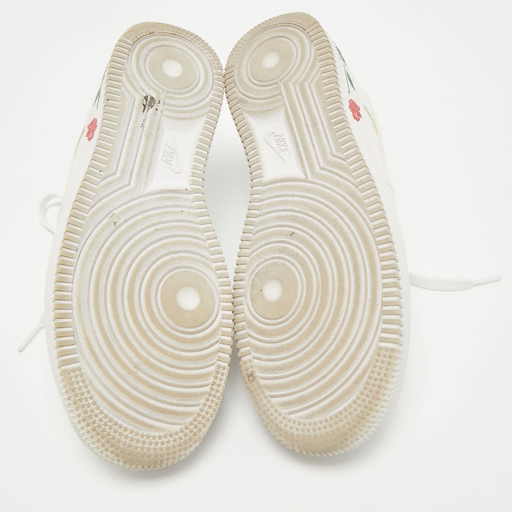 Nike White Leather Dunk Low Lace Up Sneakers