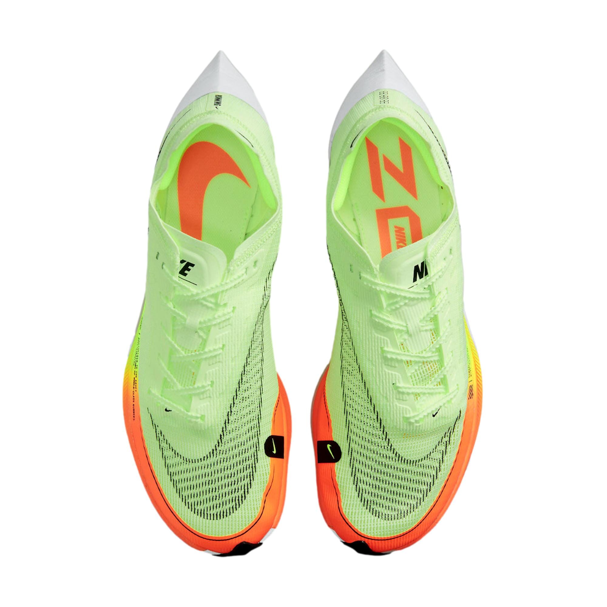 Nike ZoomX Vaporfly Next% 2 Barely Volt / Black - Hyper Orange  CU4111-700 Men's